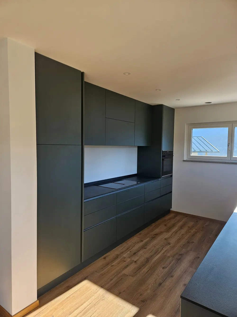 Küche Front steingrün